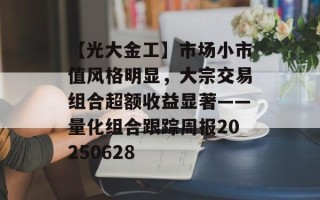 【光大金工】市场小市值风格明显，大宗交易组合超额收益显著——量化组合跟踪周报20250628