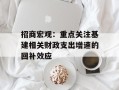 招商宏观：重点关注基建相关财政支出增速的回补效应