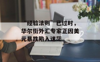 “经验法则”已过时，华尔街外汇专家正因美元暴跌陷入迷茫