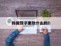 韩国饺子里放什么的？