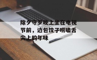 除夕守岁晚上坐在电视节前，边包饺子唠嗑舌尖上的年味