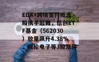 EDA+跨境支付概念股携手起舞，信创ETF基金（562030）放量飙升4.38%，概伦电子等3股涨停