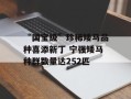 “国宝级”珍稀矮马品种喜添新丁 宁强矮马种群数量达252匹