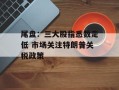 尾盘：三大股指悉数走低 市场关注特朗普关税政策
