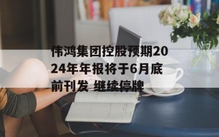 伟鸿集团控股预期2024年年报将于6月底前刊发 继续停牌