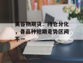 美谷物期货：持仓分化，各品种短期走势区间不一