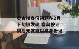 奥古楼身份问题在2月下旬被发现 塞鸟按计划后天就可以拿身份证