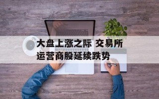 大盘上涨之际 交易所运营商股延续跌势