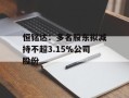 恒铭达：多名股东拟减持不超3.15%公司股份