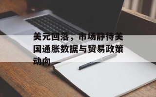 美元回落，市场静待美国通胀数据与贸易政策动向