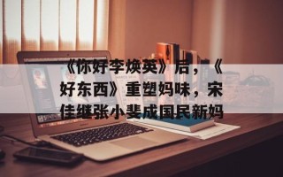 《你好李焕英》后，《好东西》重塑妈味，宋佳继张小斐成国民新妈
