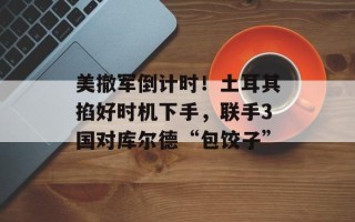 美撤军倒计时！土耳其掐好时机下手，联手3国对库尔德“包饺子”