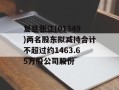 复旦张江(01349)两名股东拟减持合计不超过约1463.65万股公司股份