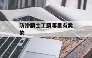 防渗膜土工膜哪里有卖的
