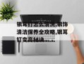银耳钉怎么清洗,银饰清洁保养全攻略,银耳钉变亮秘诀