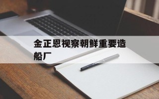 金正恩视察朝鲜重要造船厂