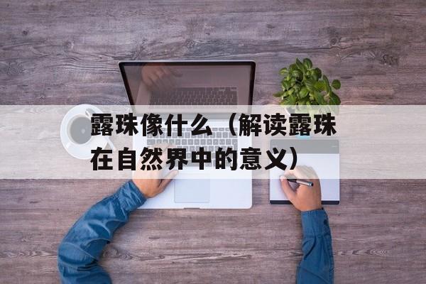 露珠像什么（解读露珠在自然界中的意义）-第1张图片-