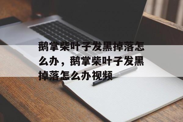 鹅掌柴叶子发黑掉落怎么办，鹅掌柴叶子发黑掉落怎么办视频-第1张图片-