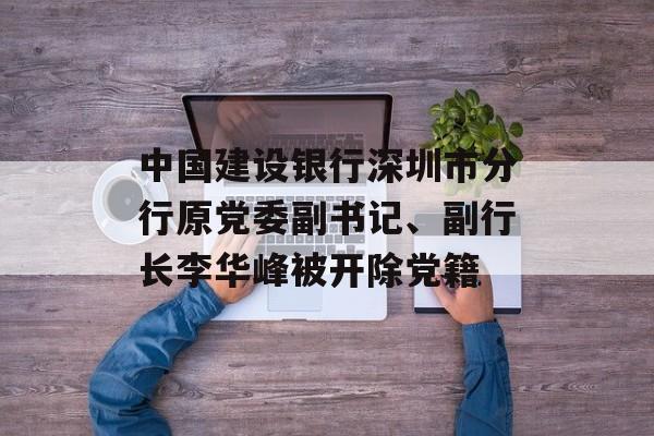 中国建设银行深圳市分行原党委副书记、副行长李华峰被开除党籍-第1张图片-