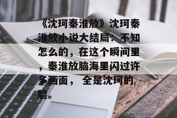 《沈珂秦淮放》沈珂秦淮放小说大结局：不知怎么的，在这个瞬间里，秦淮放脑海里闪过许多画面， 全是沈珂的脸。-第1张图片-