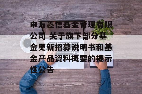 申万菱信基金管理有限公司 关于旗下部分基金更新招募说明书和基金产品资料概要的提示性公告-第1张图片-