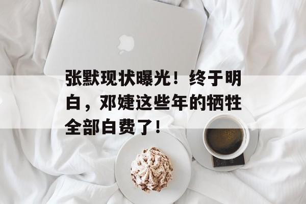 张默现状曝光！终于明白，邓婕这些年的牺牲全部白费了！-第1张图片-