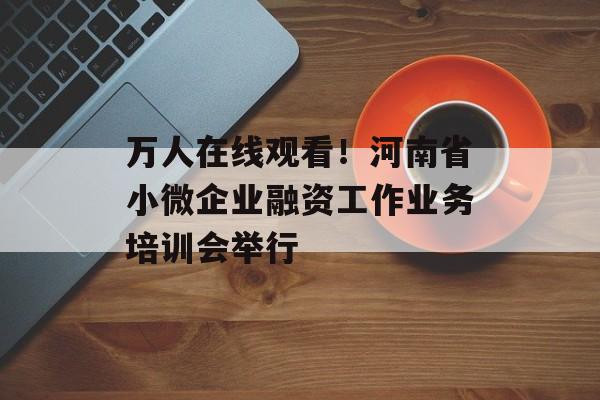 万人在线观看！河南省小微企业融资工作业务培训会举行-第1张图片-