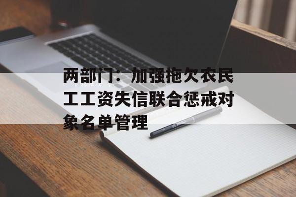 两部门：加强拖欠农民工工资失信联合惩戒对象名单管理-第1张图片-