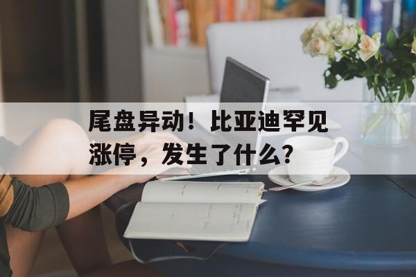 尾盘异动！比亚迪罕见涨停，发生了什么？-第1张图片-