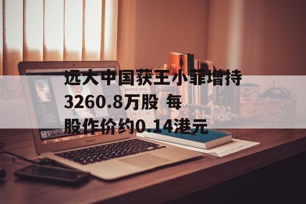 远大中国获王小菲增持3260.8万股 每股作价约0.14港元-第1张图片-