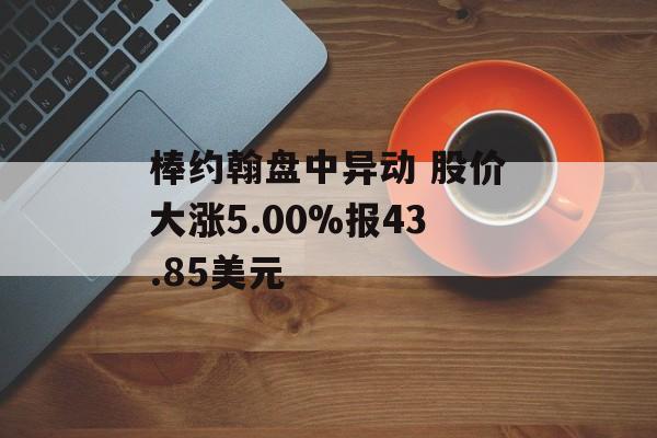 棒约翰盘中异动 股价大涨5.00%报43.85美元-第1张图片-