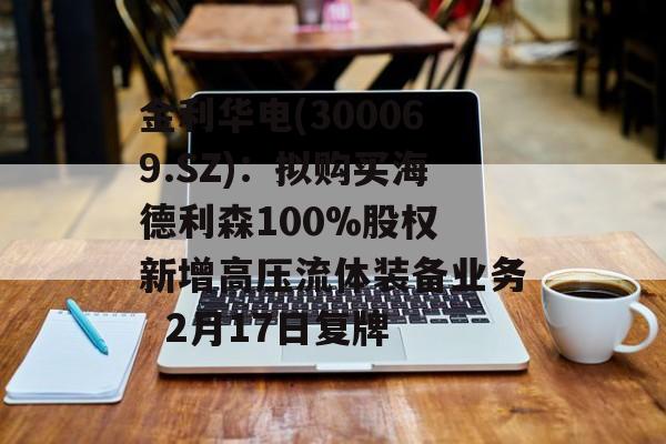 金利华电(300069.SZ)：拟购买海德利森100%股权 新增高压流体装备业务  2月17日复牌-第1张图片-