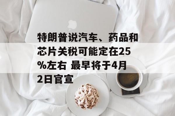 特朗普说汽车、药品和芯片关税可能定在25%左右 最早将于4月2日官宣-第1张图片-