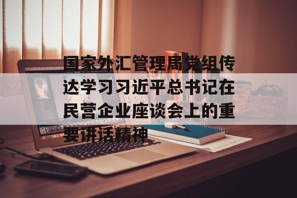 国家外汇管理局党组传达学习习近平总书记在民营企业座谈会上的重要讲话精神-第1张图片-