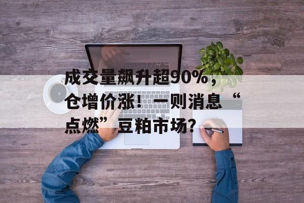 成交量飙升超90%，仓增价涨！一则消息“点燃”豆粕市场？-第1张图片-