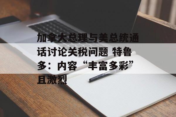 加拿大总理与美总统通话讨论关税问题 特鲁多：内容“丰富多彩”且激烈-第1张图片-