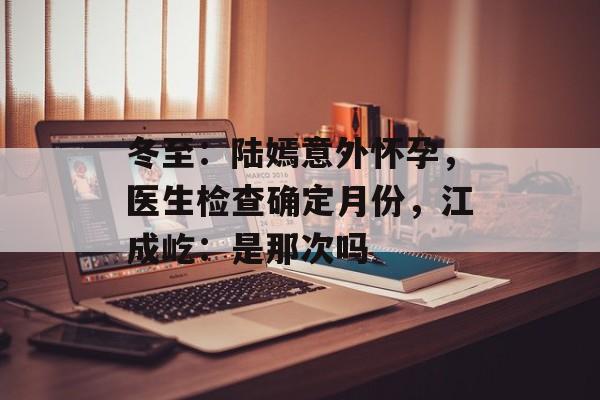 冬至：陆嫣意外怀孕，医生检查确定月份，江成屹：是那次吗-第1张图片-