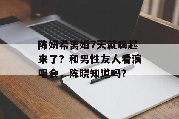 陈妍希离婚7天就嗨起来了？和男性友人看演唱会，陈晓知道吗？-第1张图片-