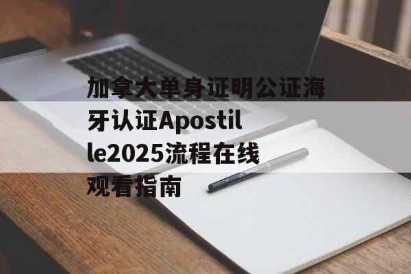 加拿大单身证明公证海牙认证Apostille2025流程在线观看指南-第1张图片-