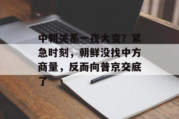 中朝关系一夜大变？紧急时刻，朝鲜没找中方商量，反而向普京交底了-第1张图片-