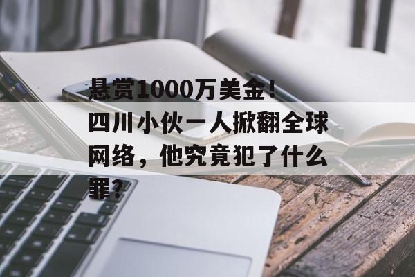 悬赏1000万美金！四川小伙一人掀翻全球网络，他究竟犯了什么罪？-第1张图片-