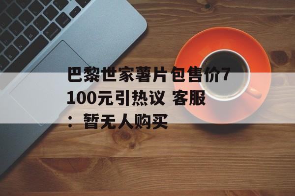 巴黎世家薯片包售价7100元引热议 客服：暂无人购买-第1张图片-