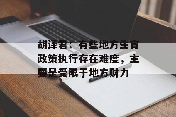 胡泽君：有些地方生育政策执行存在难度，主要是受限于地方财力-第1张图片-