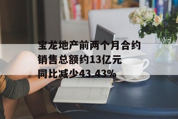 宝龙地产前两个月合约销售总额约13亿元 同比减少43.43%-第1张图片-