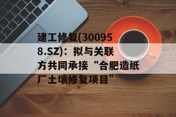 建工修复(300958.SZ)：拟与关联方共同承接“合肥造纸厂土壤修复项目”-第1张图片-