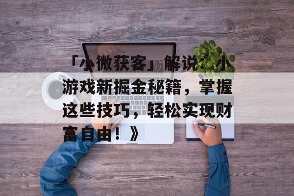 「小微获客」解说：小游戏新掘金秘籍，掌握这些技巧，轻松实现财富自由！》-第1张图片-