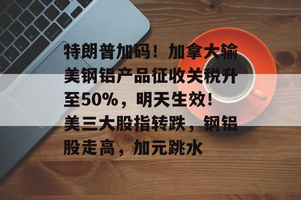 特朗普加码！加拿大输美钢铝产品征收关税升至50%，明天生效！美三大股指转跌，钢铝股走高，加元跳水-第1张图片-