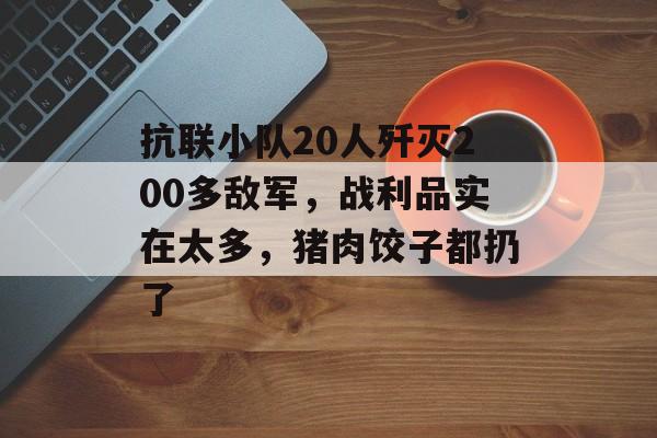抗联小队20人歼灭200多敌军，战利品实在太多，猪肉饺子都扔了-第1张图片-