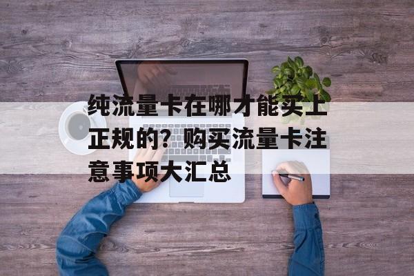 纯流量卡在哪才能买上正规的？购买流量卡注意事项大汇总-第1张图片-