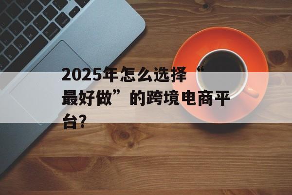 2025年怎么选择“最好做”的跨境电商平台？-第1张图片-